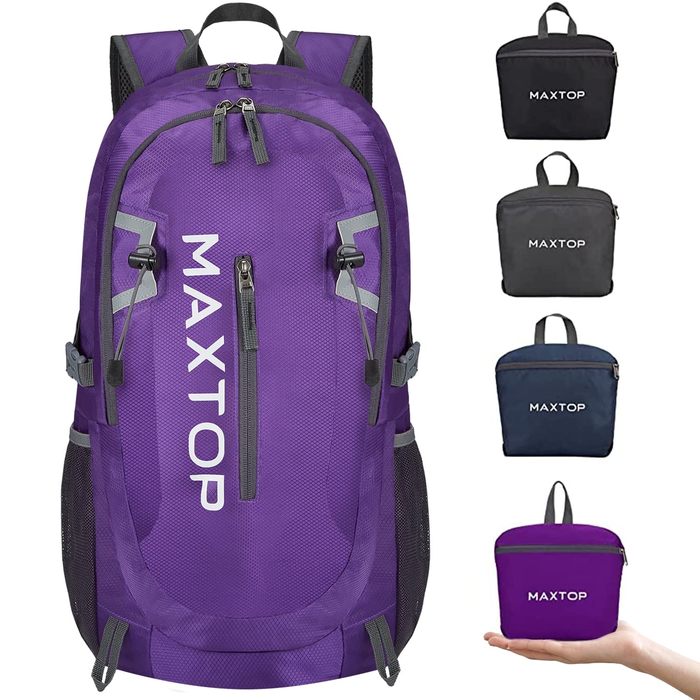 MAXTOP Hiking Backpack 40/50L Lightweight Packable for Traveling Camping Water Resistant Foldable Outdoor Travel Daypack