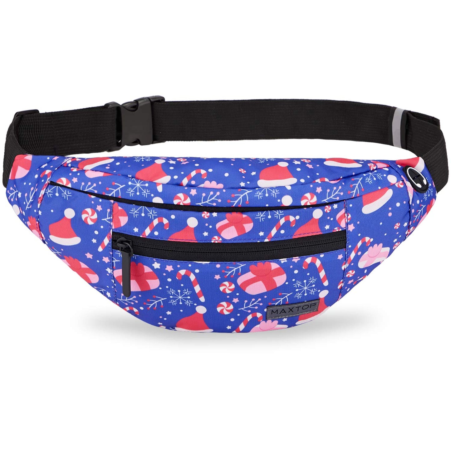 MAXTOP Large Crossbody Fanny Pack with 4-Zipper Pockets£¬Gifts for Enjoy Sports Festival Workout Traveling Running Casual Hands-Free Wallets Waist Pack Phone Sling Bag Carrying All Phones