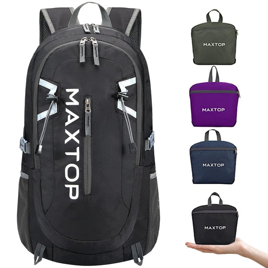 MAXTOP Hiking Backpack 40/50L Lightweight Packable for Traveling Camping Water Resistant Foldable Outdoor Travel Daypack