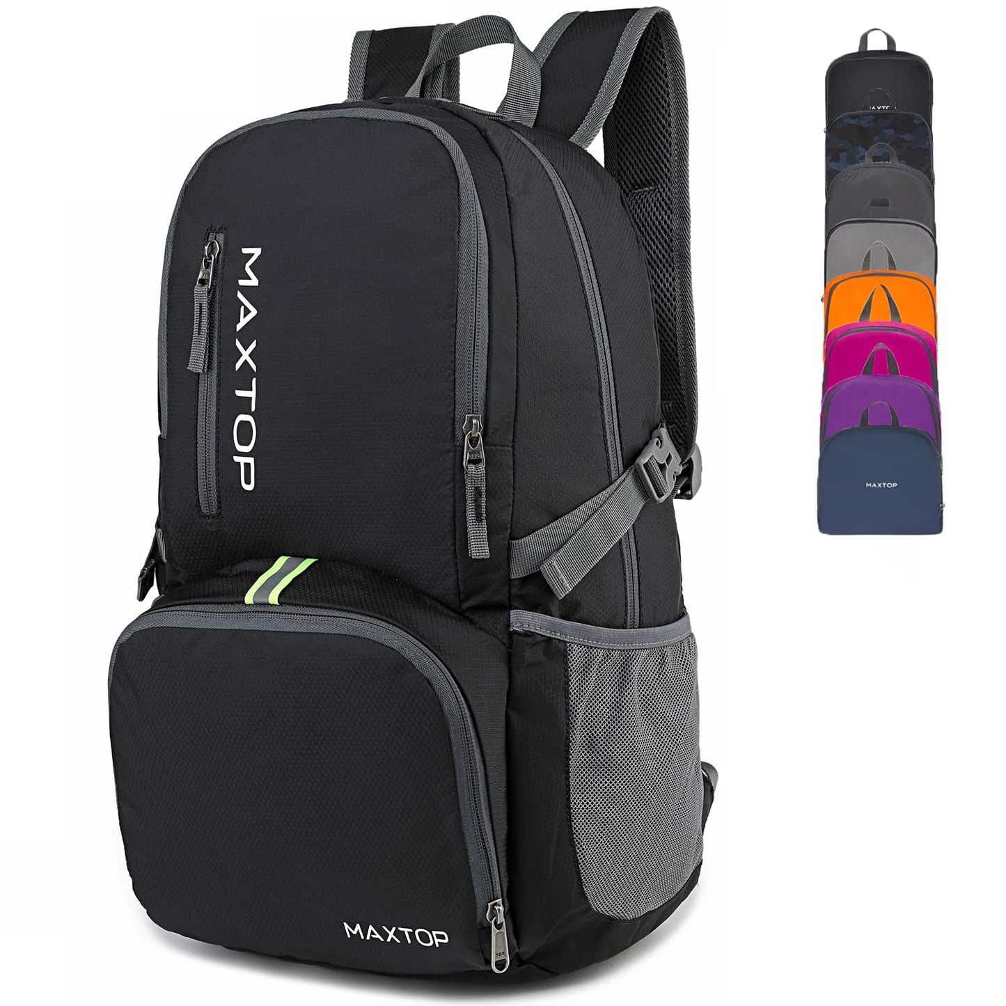 MAXTOP 30/40L Lightweight Packable Backpack for Hiking Traveling Camping Water Resistant Foldable Outdoor Travel Daypack