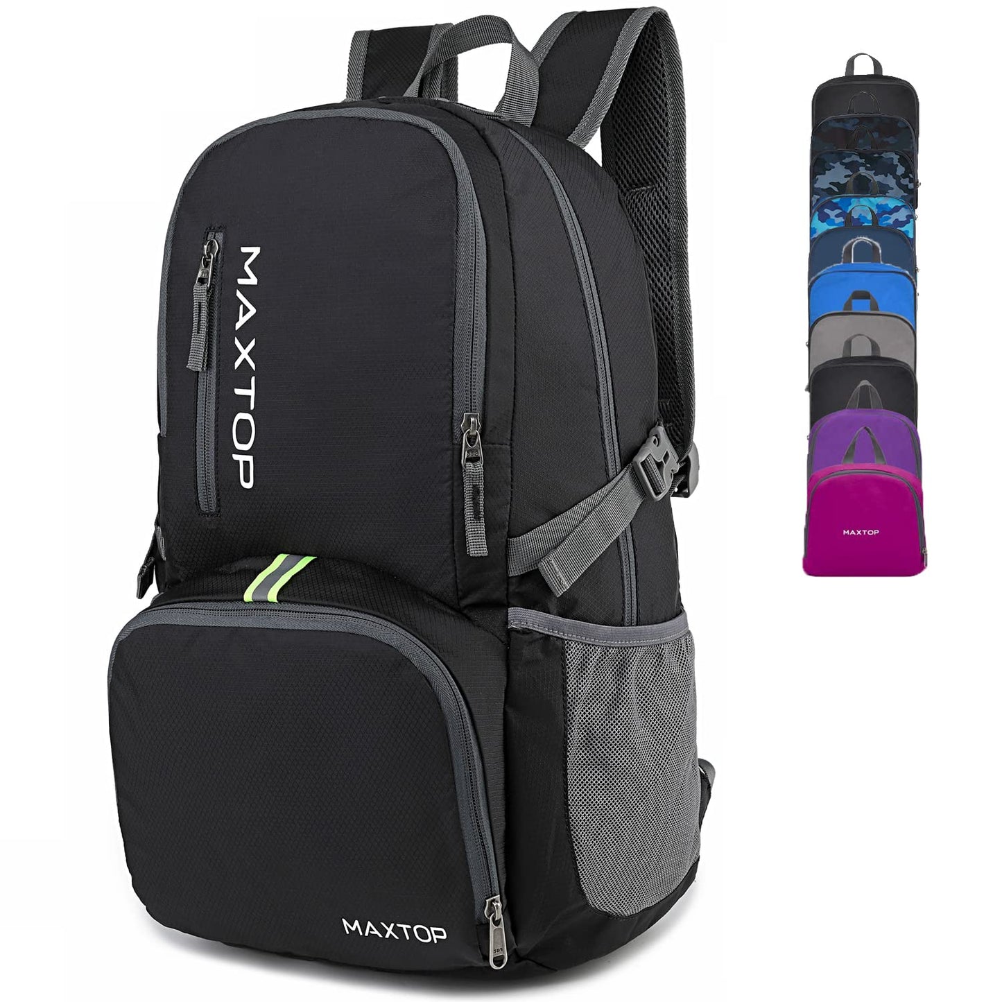 MAXTOP 30/40L Lightweight Packable Backpack for Hiking Traveling Camping Water Resistant Foldable Outdoor Travel Daypack