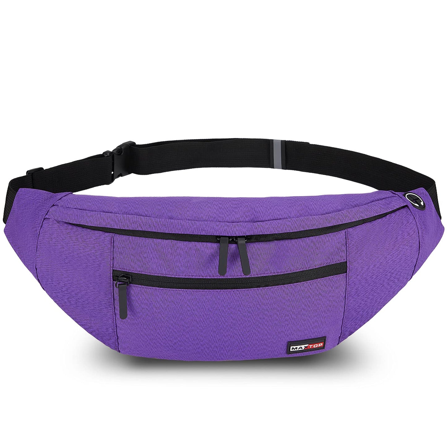 MAXTOP Large Crossbody Fanny Pack with 4-Zipper Pockets£¬Gifts for Enjoy Sports Festival Workout Traveling Running Casual Hands-Free Wallets Waist Pack Phone Sling Bag Carrying All Phones